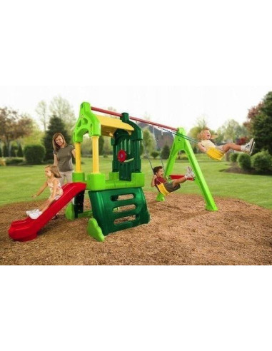 Little Tikes Clubhouse Swingset Natural Color