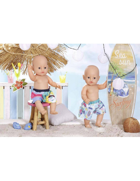 Baby Born Holiday Swimshorts Asst2 43cm