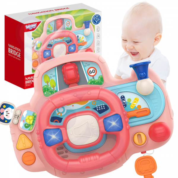 WOOPIE BABY Interactive Car Steering Wheel with Lights Sound