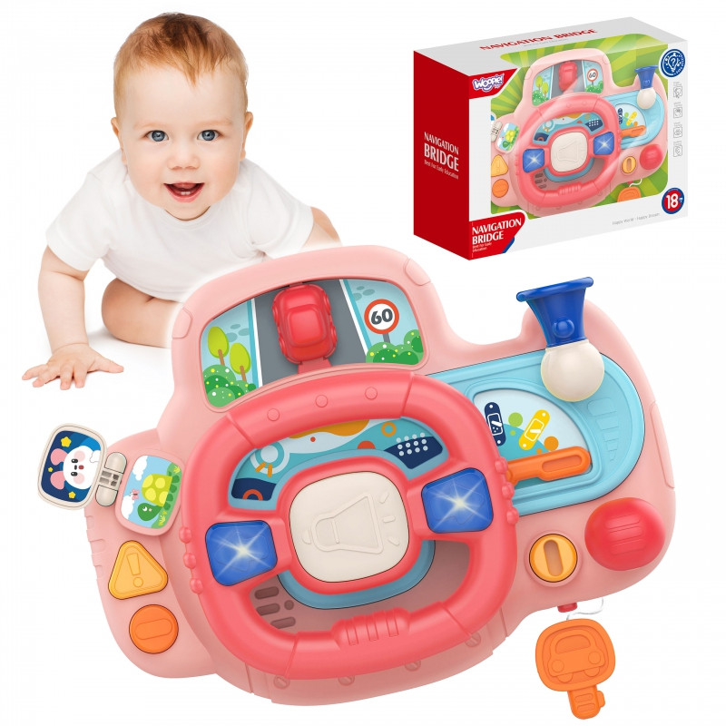 WOOPIE BABY Interactive Car Steering Wheel with Lights Sound