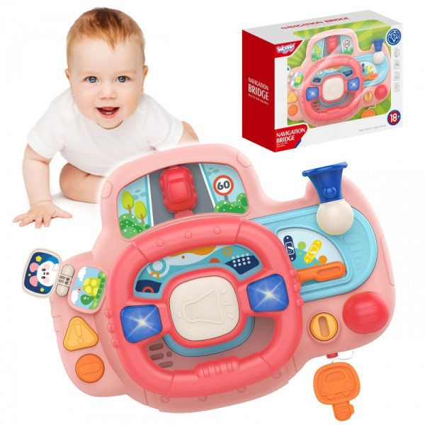 WOOPIE BABY interaktyvus vairas su šviesomis ir garsu WOOPIE BABY interaktyvus vairas su šviesomis ir garsu