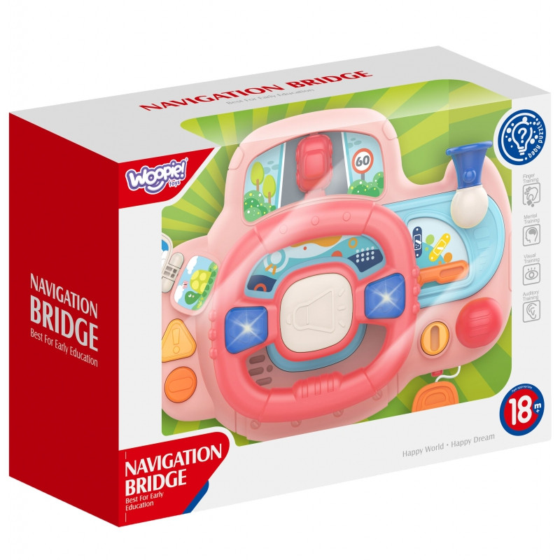WOOPIE BABY Interactive Car Steering Wheel with Lights Sound