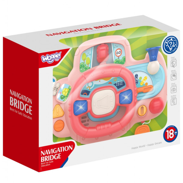 WOOPIE BABY interaktyvus vairas su šviesomis ir garsu WOOPIE BABY interaktyvus vairas su šviesomis ir garsu