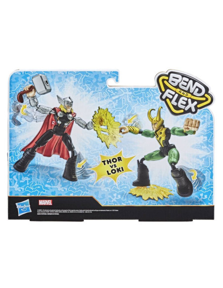 Hasbro Bend And Flex Thor i Loki Marvel F0245
