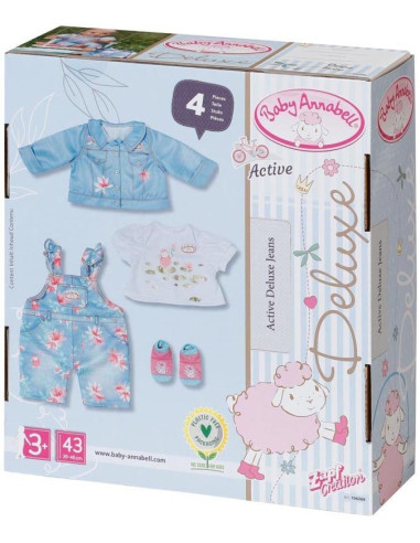 Baby Annabell Active Deluxe Jeans 43cm 706268