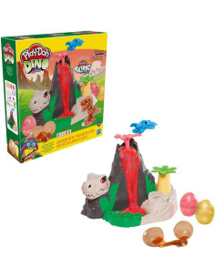 Play-Doh Slime Dino Crew Lava Bones Island Volcano Playset with HydroGlitz Eggs F1500