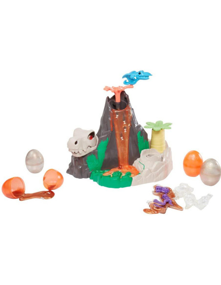 Play-Doh Slime Dino Crew Lava Bones Island Volcano Playset with HydroGlitz Eggs F1500