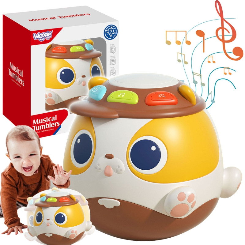 WOOPIE BABY Interaktyvus žaislinis kamuolys šuniui Muzikinis mokomasis žaislas