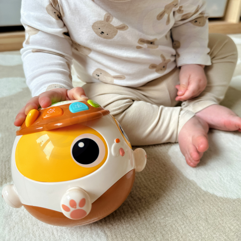 WOOPIE BABY Interaktyvus žaislinis kamuolys šuniui Muzikinis mokomasis žaislas