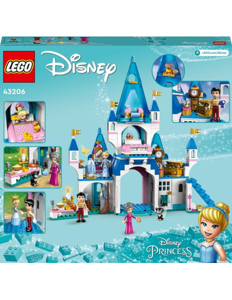 LEGO Disney Zamek Kopciuszka i księcia z bajki 43206