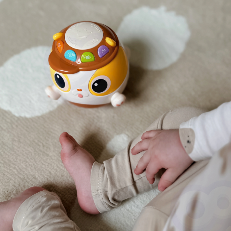 WOOPIE BABY Interaktyvus žaislinis kamuolys šuniui Muzikinis mokomasis žaislas