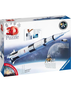 Ravensburger 3D Puzzle Apollo Saturn V Rocket 440 Pc 3D Puzzle 11545 2