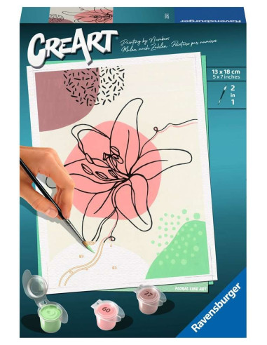 CreArt Floral Line Art 23542
