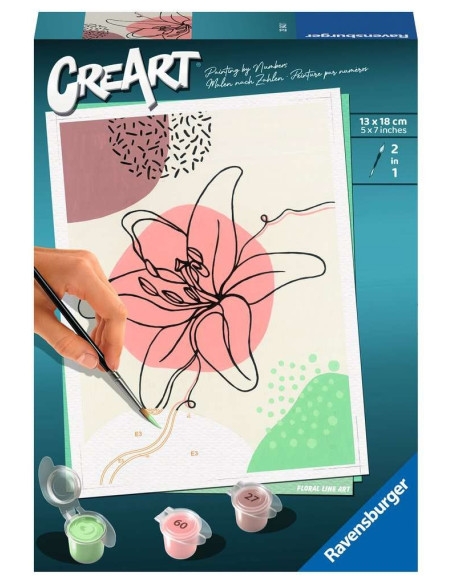 CreArt Floral Line Art 23542
