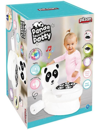 Pilsan Interaktywny Nocnik Toaleta Panda z Klapą 07561