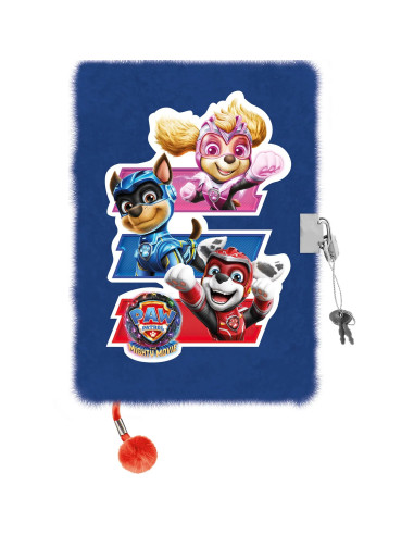 Paw Patrol Hairy Diary with padlock A5 96K 1082