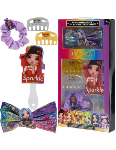 Townley Rainbow High Sparkle Hair Accessories Box Gift Set for Girls RH0019GA