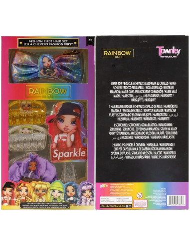 Townley Rainbow High Sparkle Hair Accessories Box Gift Set for Girls RH0019GA
