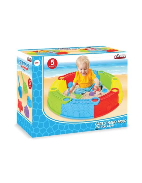 Pilsan Zamek Piaskownica składana i zabawki do piasku 06 306