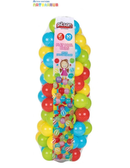 Pilsan Kolorowe Piłeczki do Basenu 50 szt. - 9 cm 06407