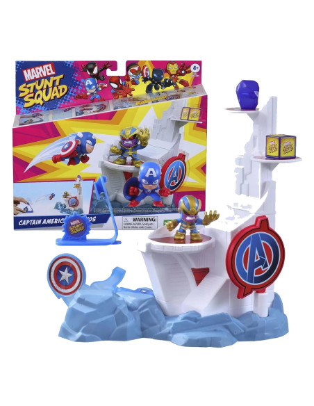 Marvel Stunt Squad Capt America and Thanos F7059