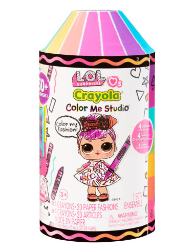 505273-EUC L.O.L. Surprise Loves CRAYOLA Color Me Studio Asst in PDQ