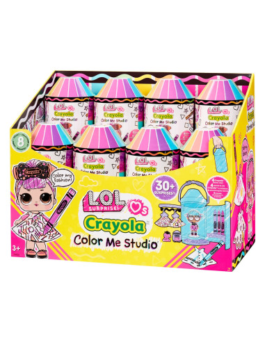 505273-EUC L.O.L. Surprise Loves CRAYOLA Color Me Studio Asst in PDQ