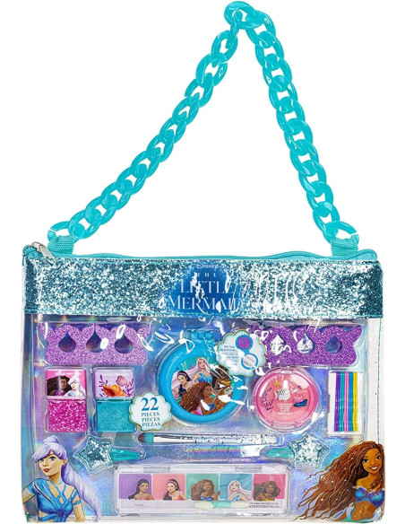 Townley Disney Little Mermaid Chain Bag Cosmetic Set DP5113GA