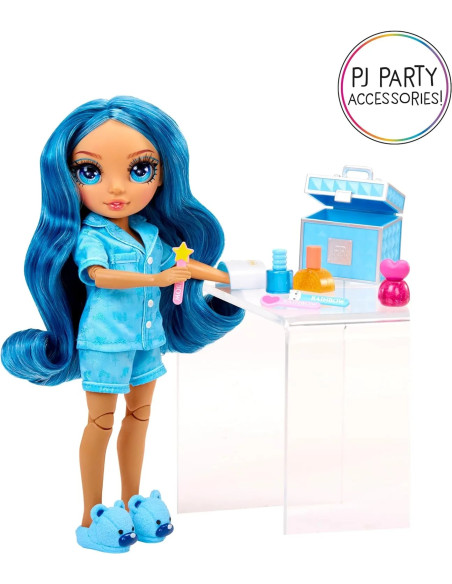 530947-EUC Junior High PJ Party Fashion Doll- Skyler (Blue)