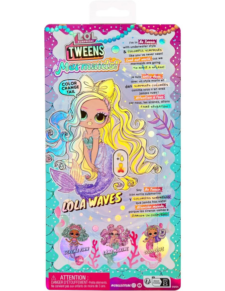 510451-EUC L.O.L. Surprise Tweens MERMAID Doll - Lola Waves