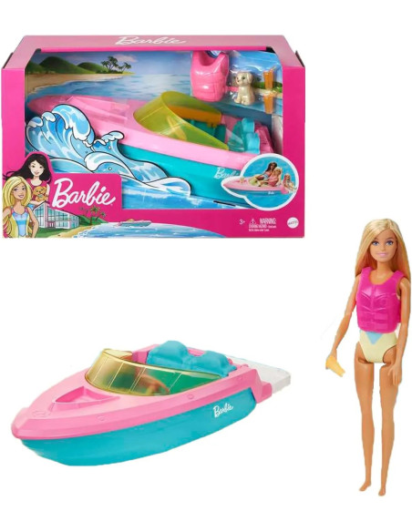Barbie Boat and Doll Playset GRG30 Mattel
