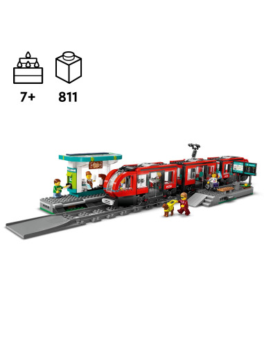 Lego City Zestaw Klocków "Tramwaj Miejski" 60423