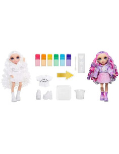 507581-EUC Rainbow High WaterColor & Create - Purple Eyes 2