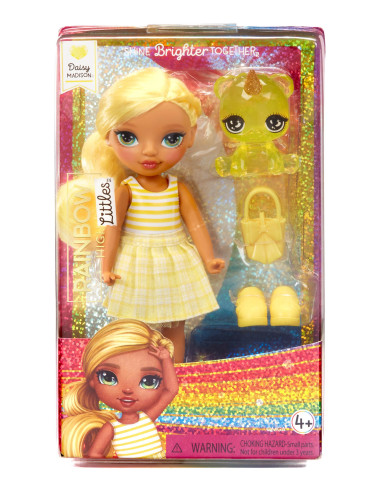531227-EUC Rainbow High Littles Dolls- Daisy (Yellow)