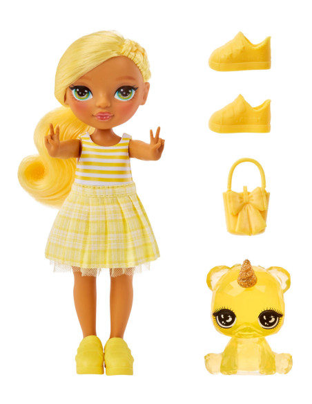 531227-EUC Rainbow High Littles Dolls- Daisy (Yellow)