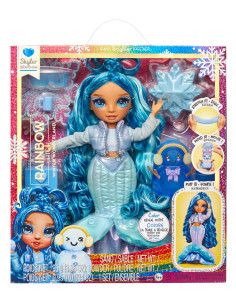 120834-EUC Rainbow High Winter Wonderland Doll- Skyler (Blue)