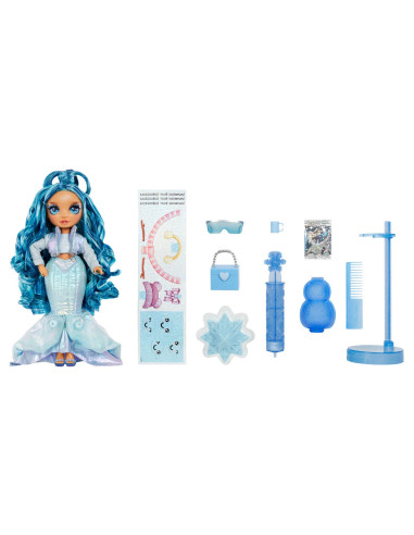 120834-EUC Rainbow High Winter Wonderland Doll- Skyler (Blue)