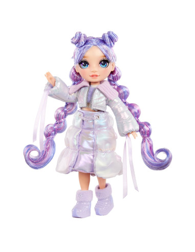 120865-EUC Rainbow High Winter Wonderland Doll- Violet (Purple)