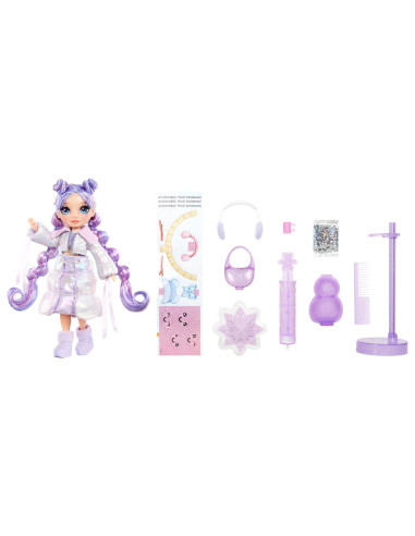 120865-EUC Rainbow High Winter Wonderland Doll- Violet (Purple)