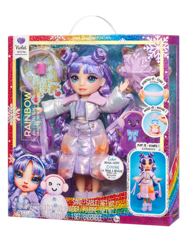 120865-EUC Rainbow High Winter Wonderland Doll- Violet (Purple)