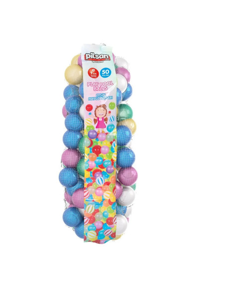 Pilsan Play Pool Balls 9 cm 50 Pcs in Net 06407