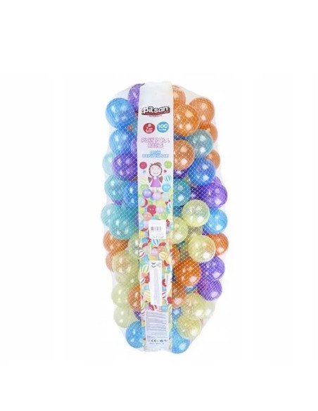 Pilsan Play Pool Balls 7 cm 100 Pcs in Net 06411