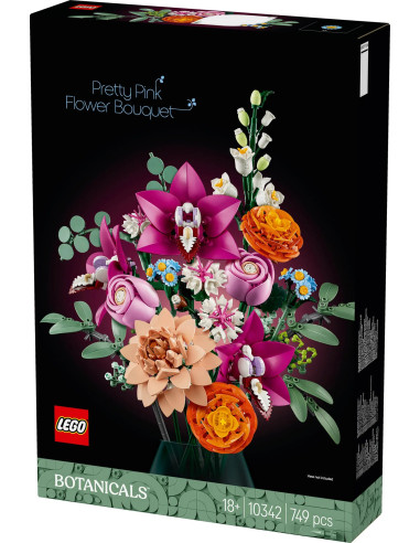LEGO Botanicals Piękny Bukiet Różowych Kwiatów 10342