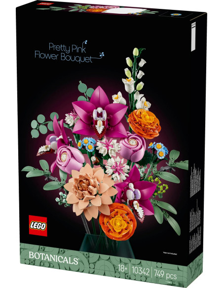 LEGO Botanicals Piękny Bukiet Różowych Kwiatów 10342