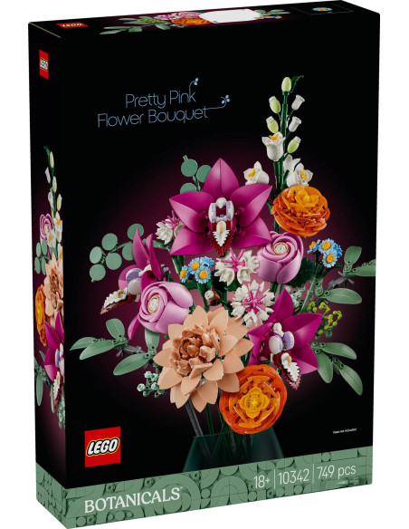 LEGO Botanicals Piękny Bukiet Różowych Kwiatów 10342