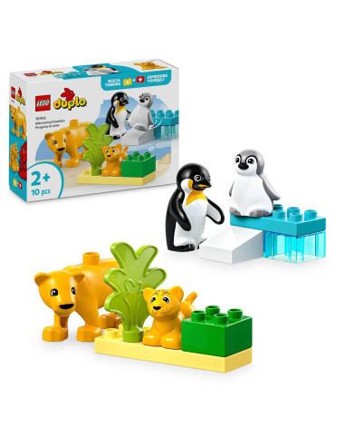 LEGO Duplo Town Rodziny Dzikich Zwierząt: Pingwiny I Lwy 10442