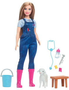 Barbie 65Th Anniversary Careers Farm Vet Doll HRG42 2