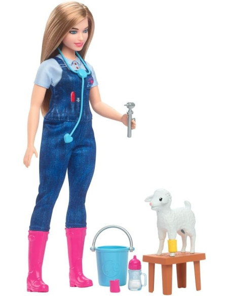 Barbie 65Th Anniversary Careers Farm Vet Doll HRG42