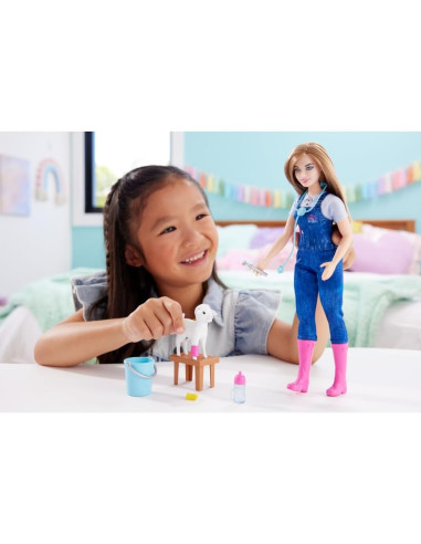 Barbie 65Th Anniversary Careers Farm Vet Doll HRG42