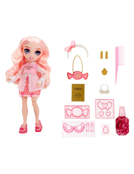 121367-EUC Rainbow High Creative Crystals Fashion Doll- Bella